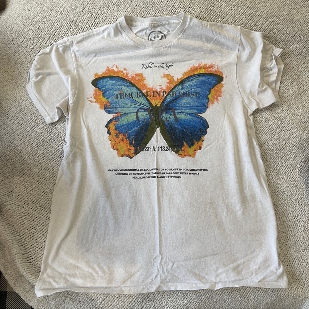 CVLA Rebels In The Night Trouble In Paradise T Shirt size medium